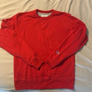 Red champion crewneck great condition
